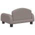 Cama para perros de tela gris taupe 50x40x30
