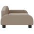 Cama para perros de cuero sintético color capuchino 70x45x30