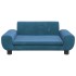 Cama para perros de terciopelo azul 70x45x33