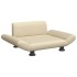 Cama para perros de tela crema 70x45x28