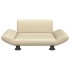 Cama para perros de tela crema 70x45x28