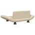 Cama para perros de tela crema 70x45x28