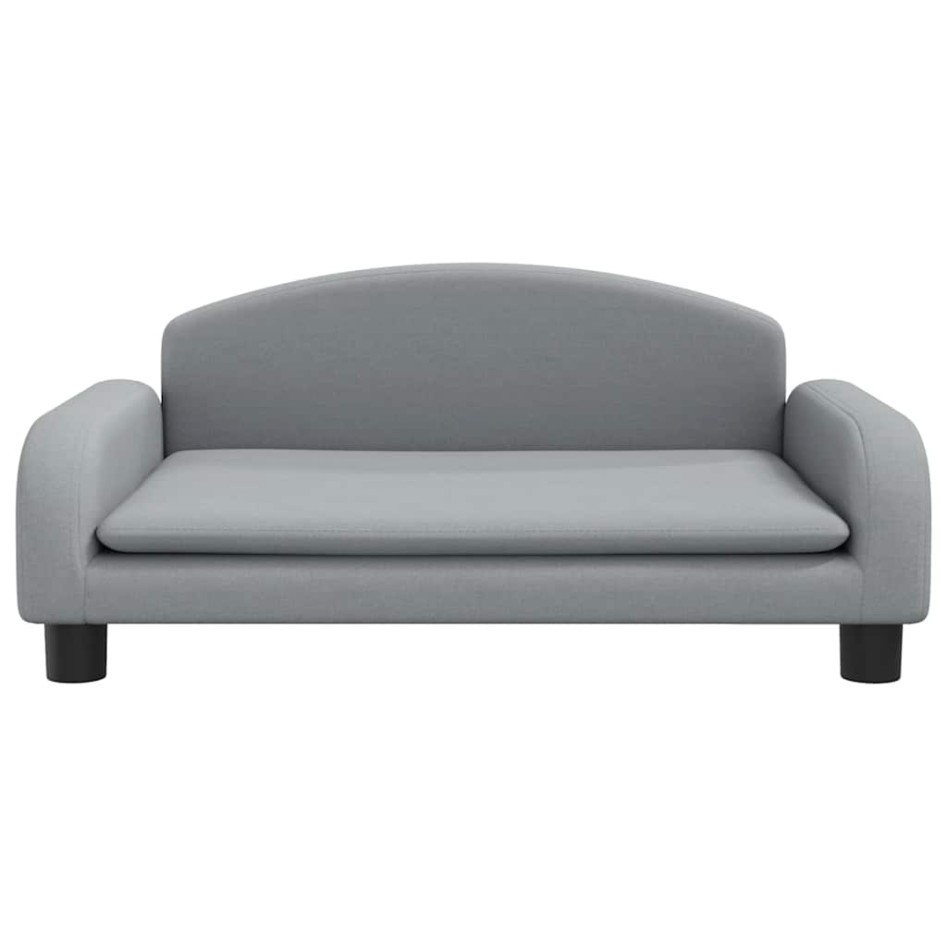 Cama para perros de tela gris claro 70x45x30
