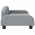 Cama para perros de tela gris claro 70x45x30