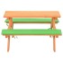 Mesa de pícnic para niños con bancos madera abeto 89x79x50