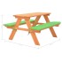 Mesa de pícnic para niños con bancos madera abeto 89x79x50