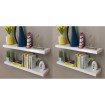 Estantes de pared 4 unidades blanco 80 cm