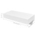Estantes de pared flotantes con cajones 2 uds blanco 48