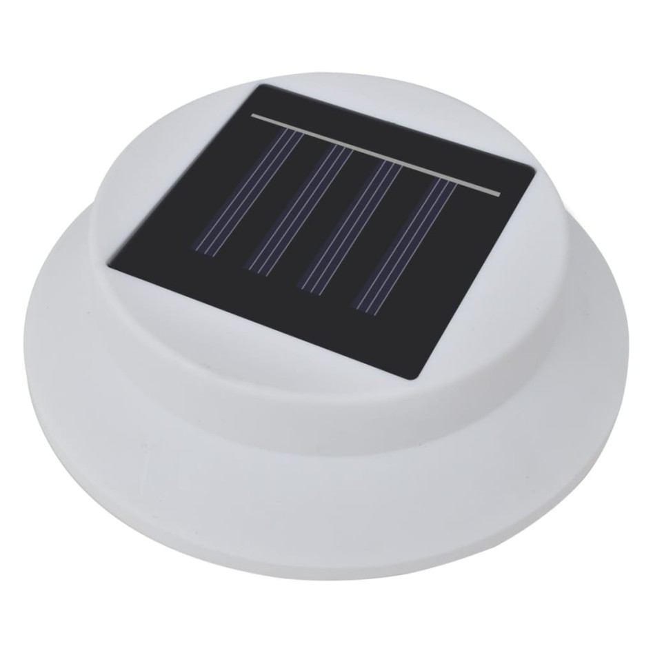 Lámparas solares para valla exterior 12 uds LED