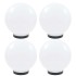 Lámparas de bola LED 4 unidades esféricas PMMA 25