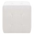 Puf 2 unidades cuero sintético blanco 30x30x30