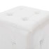 Puf 2 unidades cuero sintético blanco 30x30x30