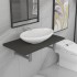 Conjunto de muebles de baño 2 piezas cerámica