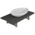 Conjunto de muebles de baño 2 piezas cerámica