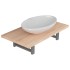 Conjunto de muebles de baño 2 piezas cerámica