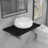 Conjunto de muebles de baño 2 piezas cerámica