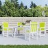Cojín silla jardín respaldo bajo 4 uds tela Oxford verde