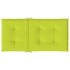 Cojín silla jardín respaldo bajo 4 uds tela Oxford verde