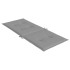 Cojín silla de jardín respaldo alto 6 uds tela gris 120x50x3