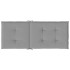 Cojín silla de jardín respaldo alto 6 uds tela gris 120x50x3