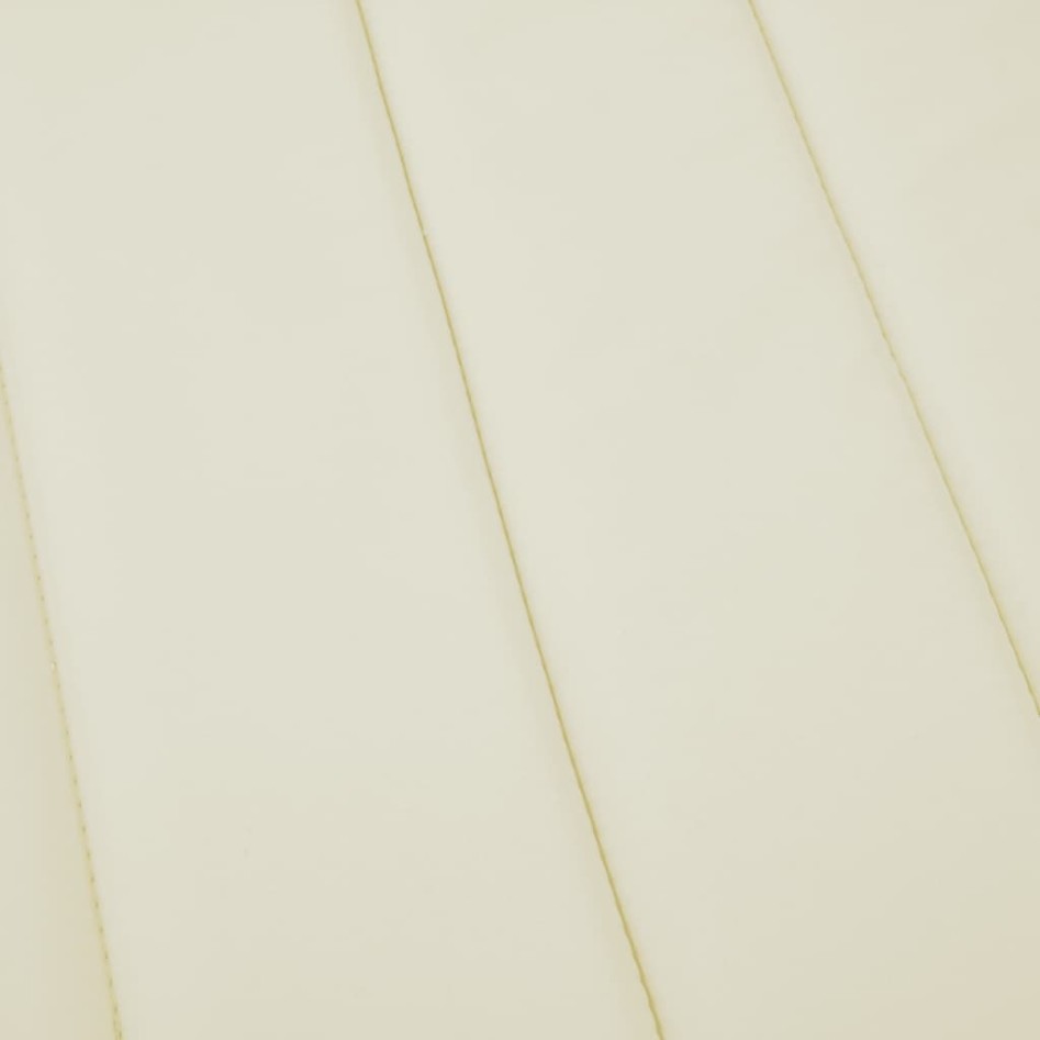 Cojín de tumbona de tela Oxford crema 200x70x3