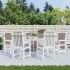 Cojín de silla de jardín respaldo bajo 6 uds tela Oxford