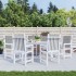 Cojín silla jardín respaldo bajo 6 uds tela Oxford