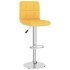 Taburete de cocina de tela amarillo