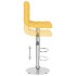 Taburete de cocina de tela amarillo