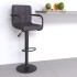 Taburete de cocina tela gris
