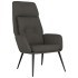 Sillón de relax de cuero sintético de ante gris