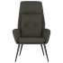 Sillón de relax de cuero sintético de ante gris