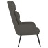 Sillón de relax de cuero sintético de ante gris