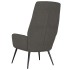 Sillón de relax de cuero sintético de ante gris