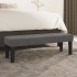 Banco de terciopelo gris oscuro 100x30x30