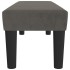 Banco de terciopelo gris oscuro 100x30x30
