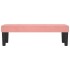 Banco de terciopelo rosa 100x30x30