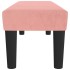 Banco de terciopelo rosa 100x30x30