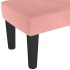 Banco de terciopelo rosa 100x30x30