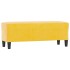 Banco de terciopelo amarillo 100x35x41