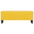 Banco de terciopelo amarillo 100x35x41