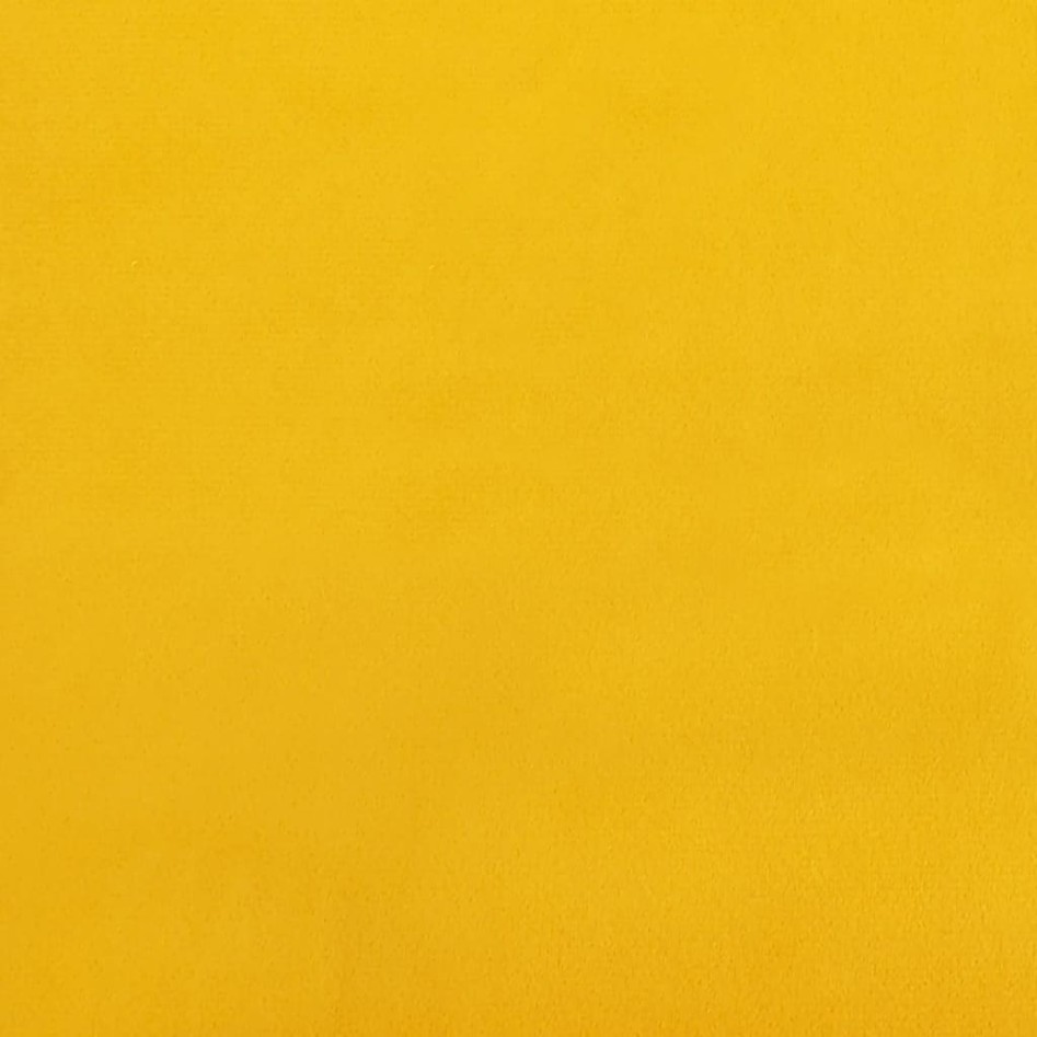 Banco de terciopelo amarillo 100x35x41