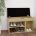 Banco zapatero con cojín madera ingeniería sonoma 80x30x47