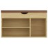 Banco zapatero con cojín madera ingeniería sonoma 80x30x47
