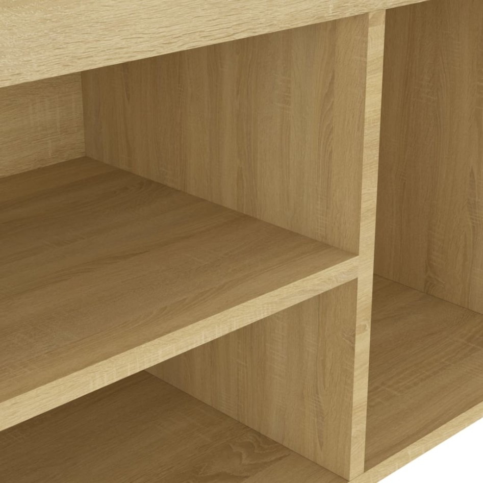 Banco zapatero con cojín madera ingeniería sonoma 80x30x47