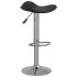 Taburete de cocina 2 uds acero cromado cuero artificial