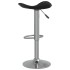 Taburete de cocina 2 uds acero cromado cuero artificial