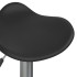 Taburete de cocina 2 uds acero cromado cuero artificial