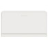 Banco zapatero madera contrachapada blanco brillo 80x24x45