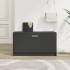 Banco zapatero de madera contrachapada negro 80x24x45